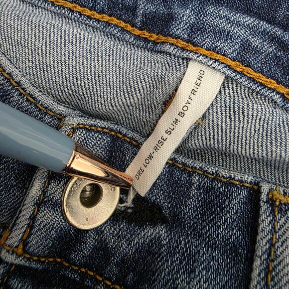 Rag & Bone New York Dre Low Rise Slim Boyfriend Skinny Jean Julienne - Picture 6 of 14